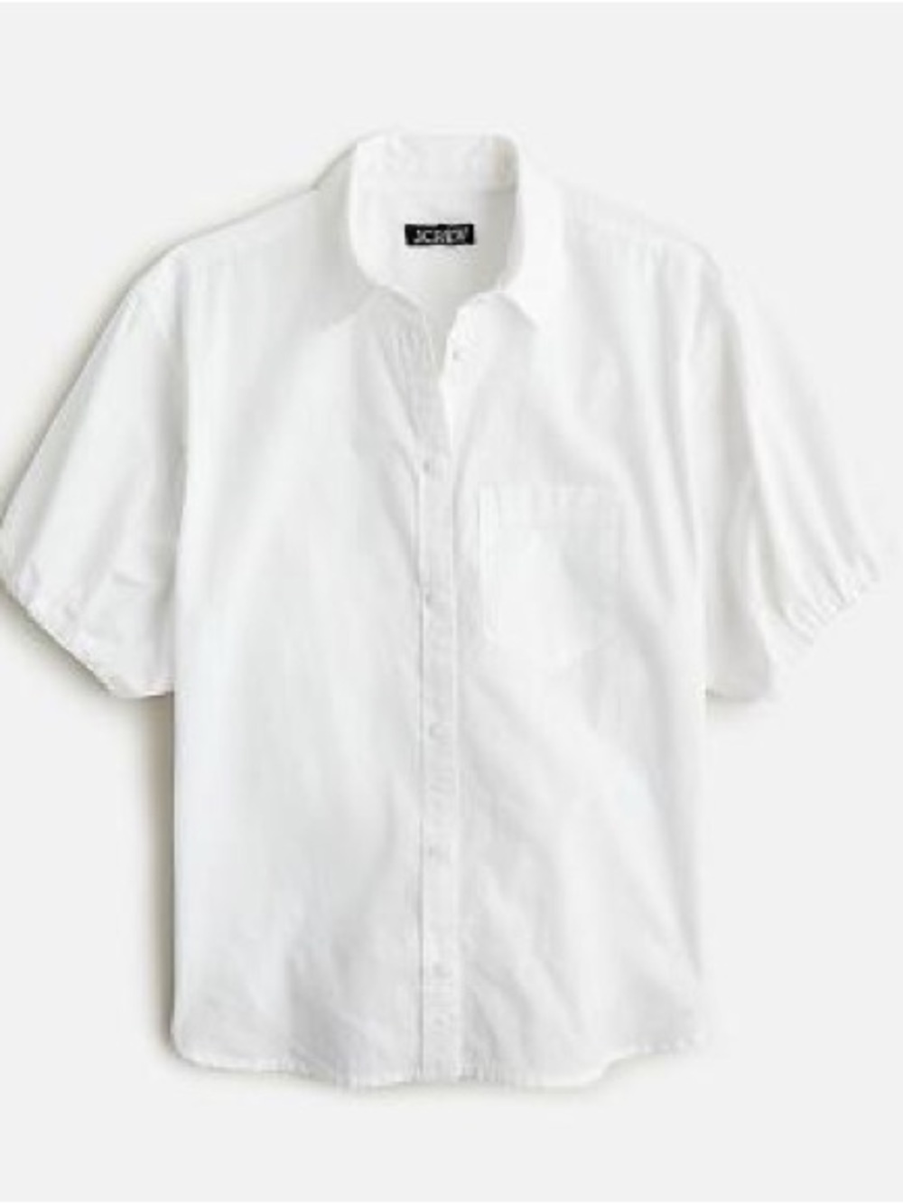 J.Crew NWT Women's Spring Garden Top in Cotton‎ Poplin Size 0 BP612 White